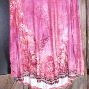 Floral Pink Long Sleeve Top